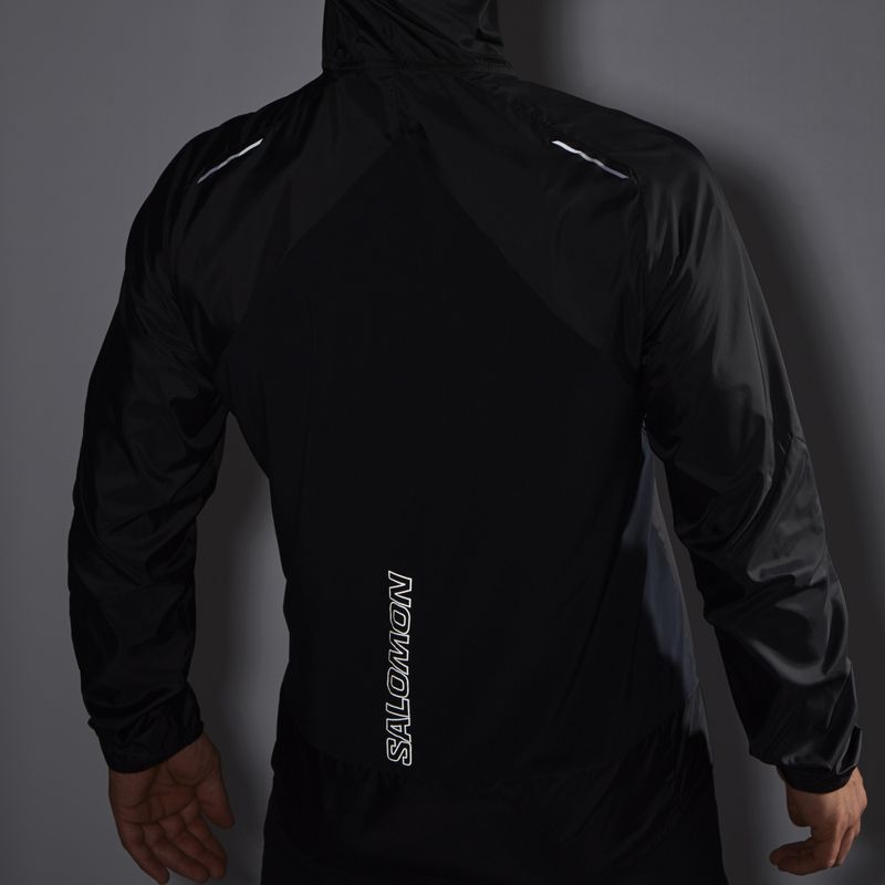 Salomon Cross Wind Herren Laufjacke tiefschwarz 3