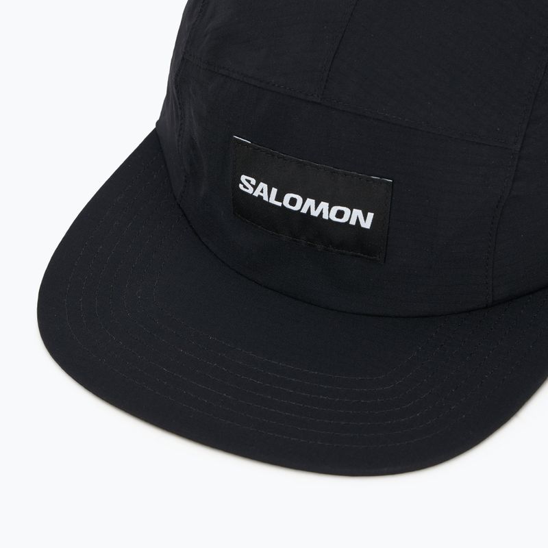 Damen-Schildmütze Salomon Bonatti WP 5 Panel deep black 3