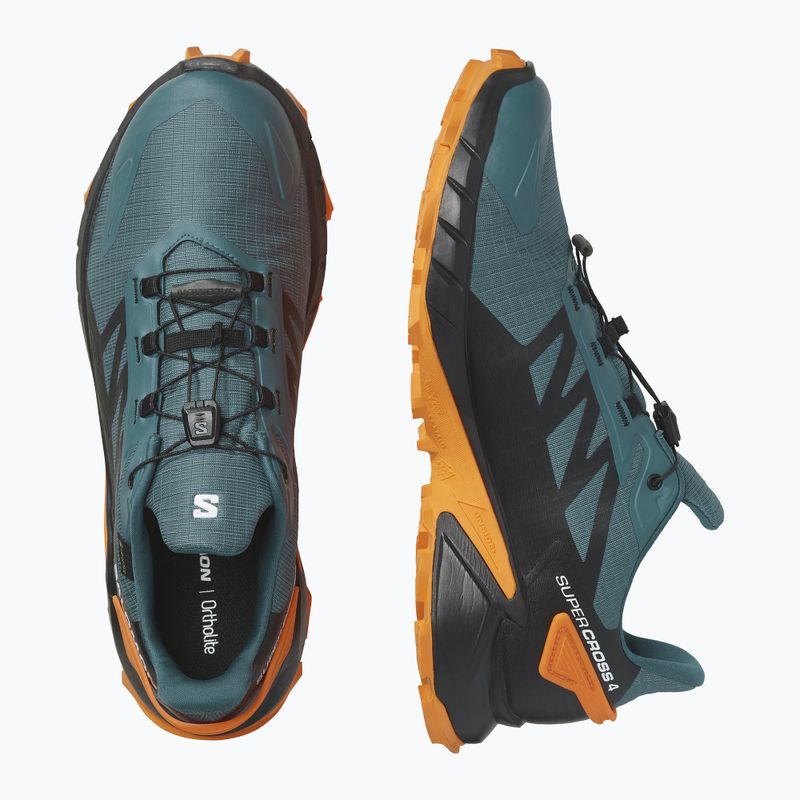 Herren Laufschuhe Salomon Supercross 4 GTX stargazer/schwarz/turmeric 10