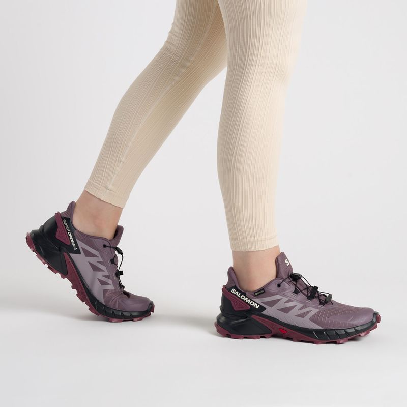 Damen Laufschuhe Salomon Supercross 4 GTX lila L47119900 2