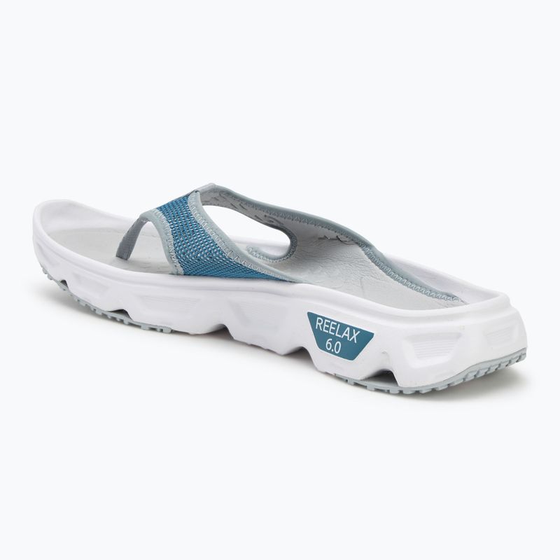 Herren-Flip-Flops Salomon Reelax Break 6.0 blue ashes/white/pearl blue 3