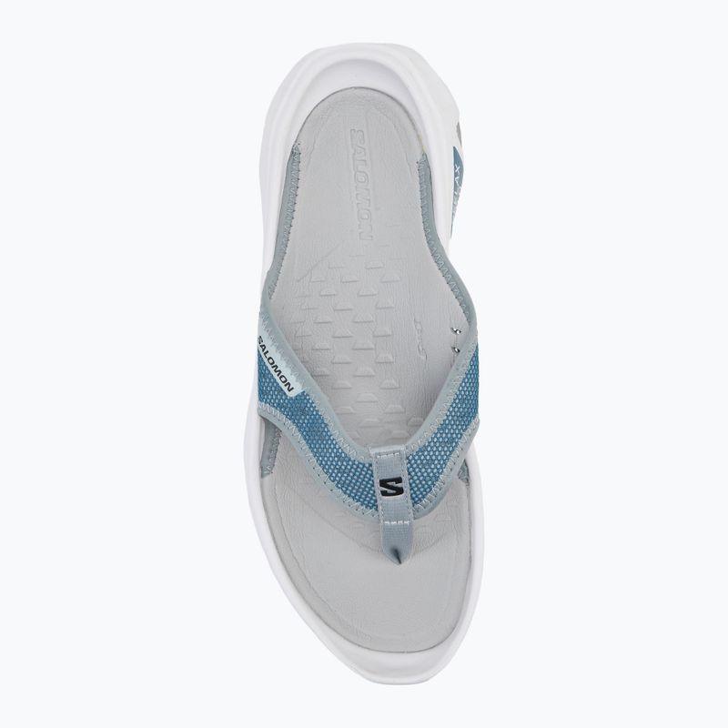 Herren-Flip-Flops Salomon Reelax Break 6.0 blue ashes/white/pearl blue 5
