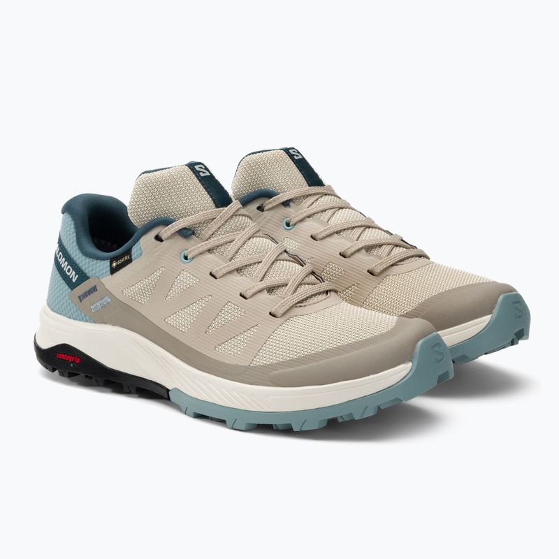 Damen-Trekkingstiefel Salomon Outrise GTX beige L47142700 4