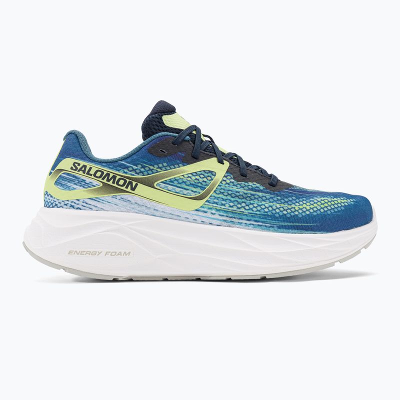 Herren Laufschuhe Salomon Aero Glide blau aschgrau/dunkel saphir/kalk 2