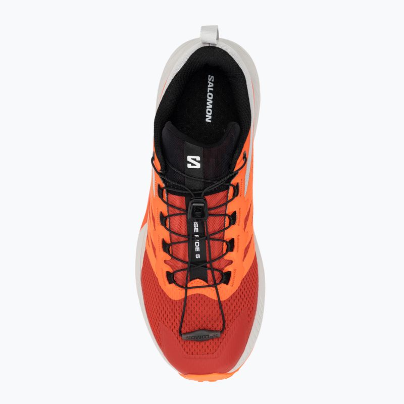 Herren Laufschuhe Salomon Sense Ride 5 lunar rock/shocking orange/fiery red 5