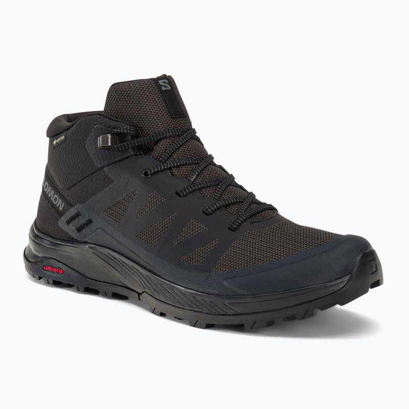 Salomon Outrise Mid GTX Herren-Trekking-Stiefel schwarz L47143500