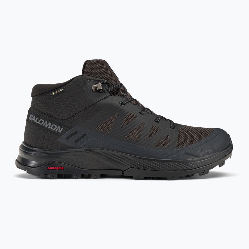 Salomon Outrise Mid GTX Herren-Trekking-Stiefel schwarz L47143500 2