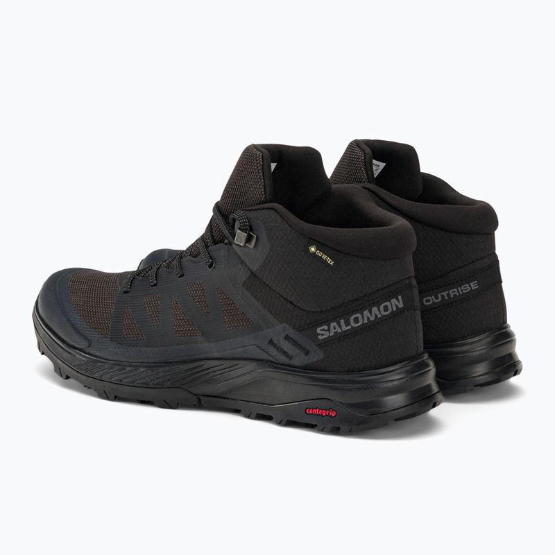 Salomon Outrise Mid GTX Herren-Trekking-Stiefel schwarz L47143500 3