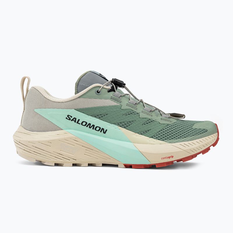 Salomon Sense Ride 5 Lily Pad/Rainy Day/Bleached Aqua Damen Laufschuhe L47212300 2