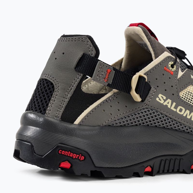 Herren Trekkingschuhe Salomon Techamphibian 5 pewter/moth/fiery red 10