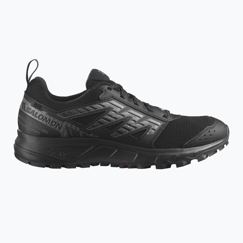 Laufschuhe Herren Salomon Wander black/pewter/frost gray 9