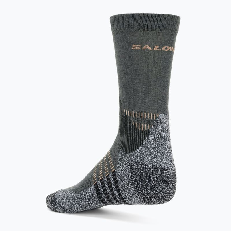 Salomon X Ultra Access Crew 2 Paar Ebenholz/Regentag Trekkingsocken 3