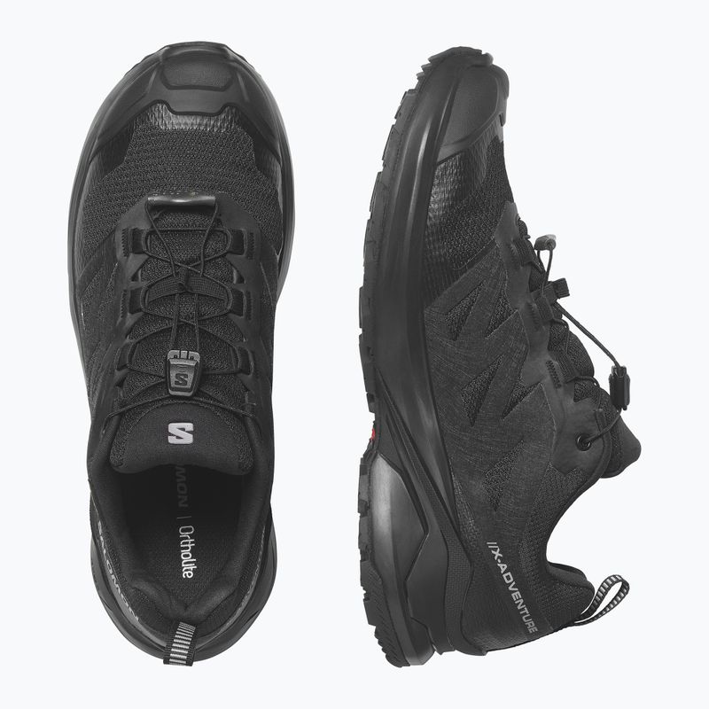 Damen-Trekkingschuhe Salomon X-Adventure GTX Black/Black/Black 3