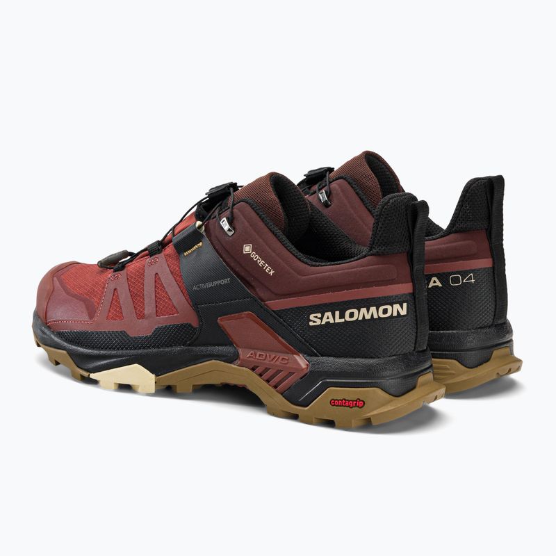 Herren-Trekking-Stiefel Salomon X Ultra 4 GTX kastanienbraun L47352700 3