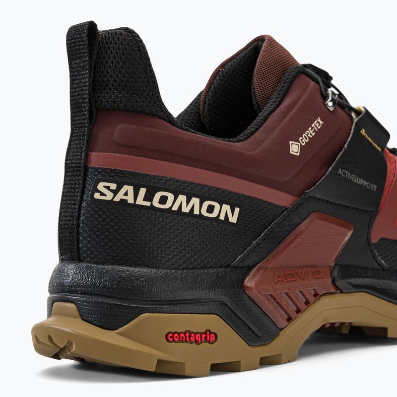 Herren-Trekking-Stiefel Salomon X Ultra 4 GTX kastanienbraun L47352700 9