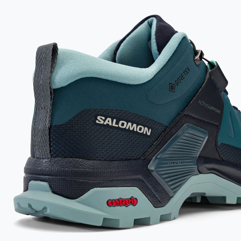 Damen-Trekking-Stiefel Salomon X Ultra 4 GTX navy blau L47352900 10