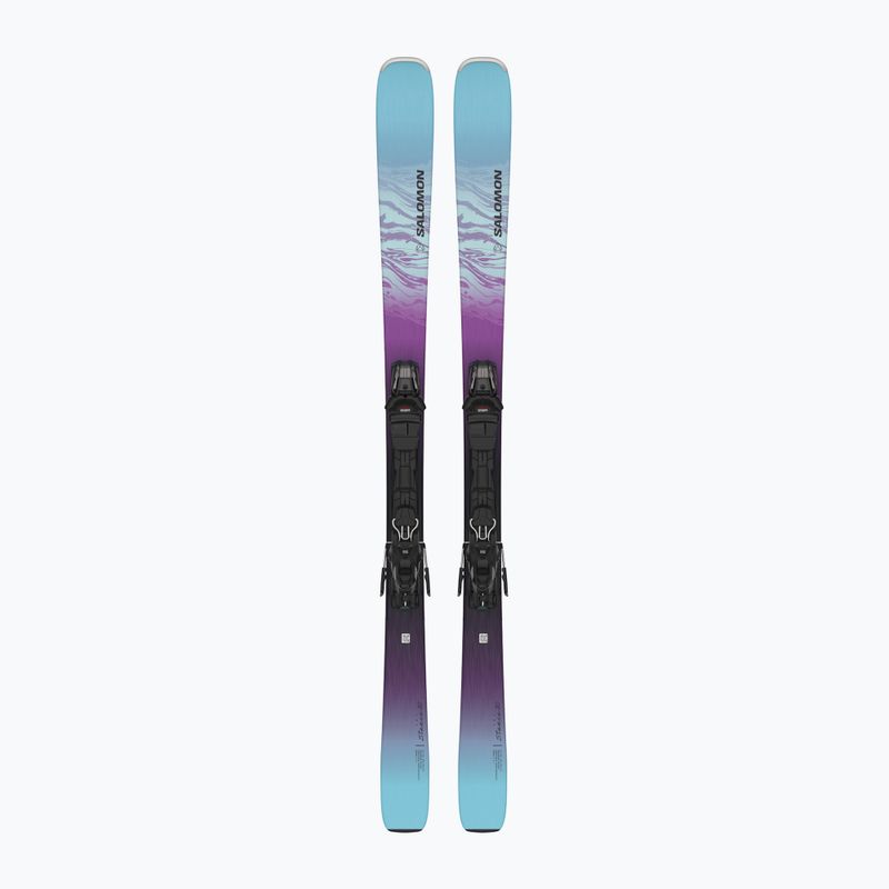 Abfahrtski Damen Salomon Stance W80 + Schnürung M10 GW black/dewberry/bleached aqua