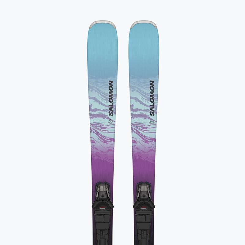 Abfahrtski Damen Salomon Stance W80 + Schnürung M10 GW black/dewberry/bleached aqua 4