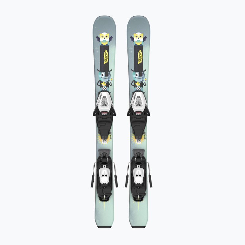 Kinder-Abfahrtsski Salomon T1 Jr XS + C5 aquatic/safety gelb 6