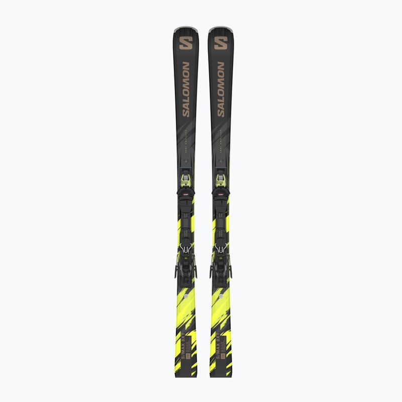 Salomon S/Max 8 XT + M11 GW schwarz/ dreiholz/ sicherheitsgelb Abfahrtsski 6