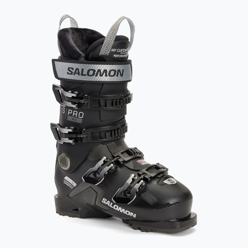 Damen Skischuhe Salomon S Pro HV 90 W schwarz/silber met./beluga