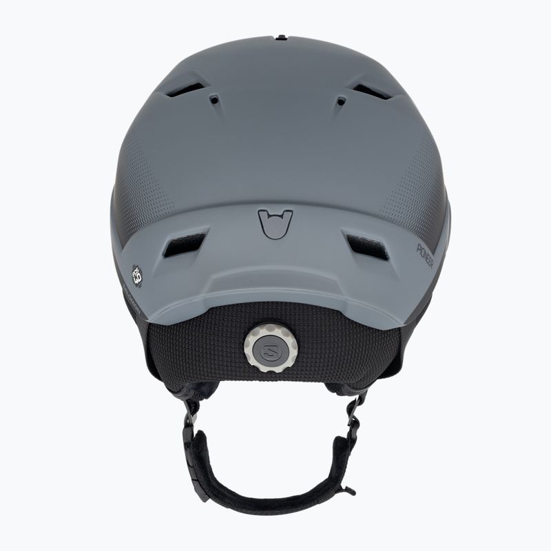 Salomon Pioneer LT Visor S2 Skihelm Ebenholz/Rot 3