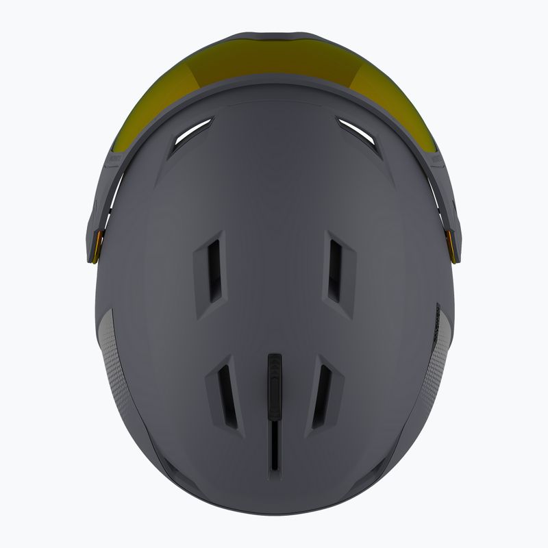 Salomon Pioneer LT Visor S2 Skihelm Ebenholz/Rot 9