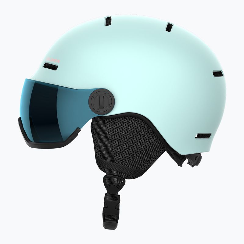Skihelm Kinder Salomon Orka Visor bleached aqua 2