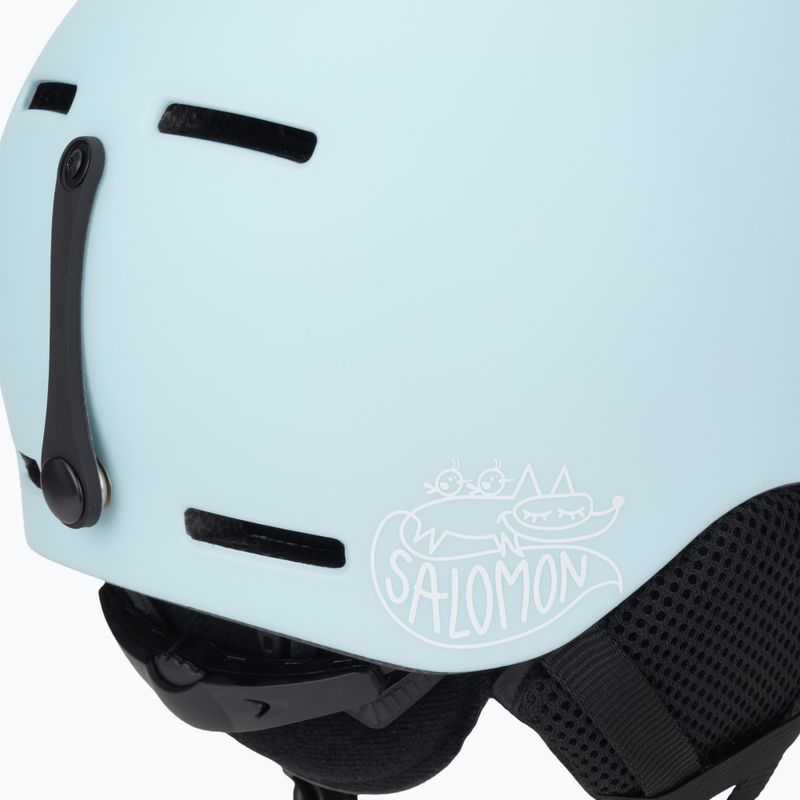 Skihelm Kinder Salomon Orka bleached aqua 8