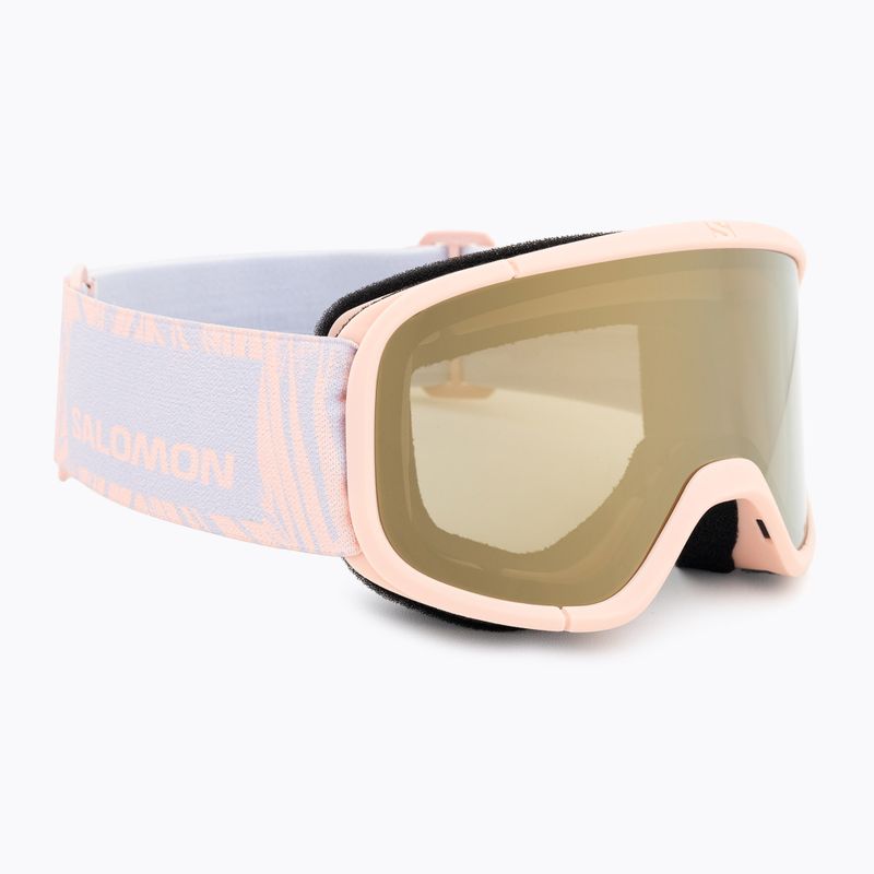 Salomon Lumi Flash tropischer Pfirsich/Blitzgold Kinder-Skibrille