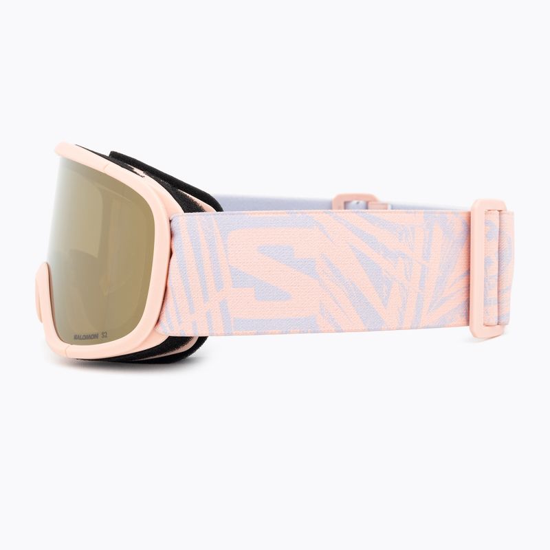 Salomon Lumi Flash tropischer Pfirsich/Blitzgold Kinder-Skibrille