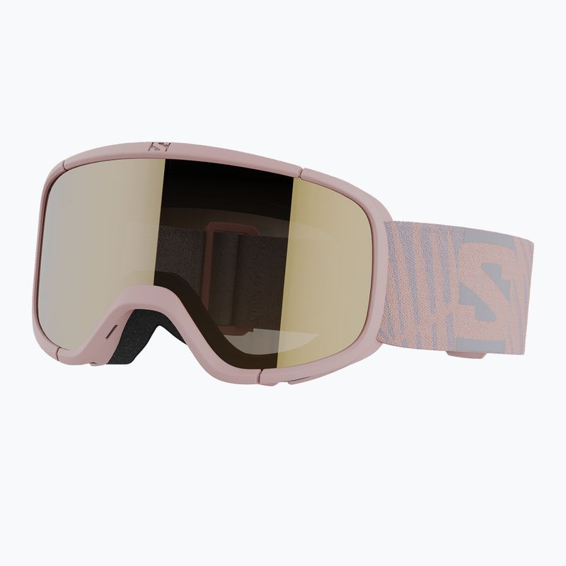 Salomon Lumi Flash tropischer Pfirsich/Blitzgold Kinder-Skibrille