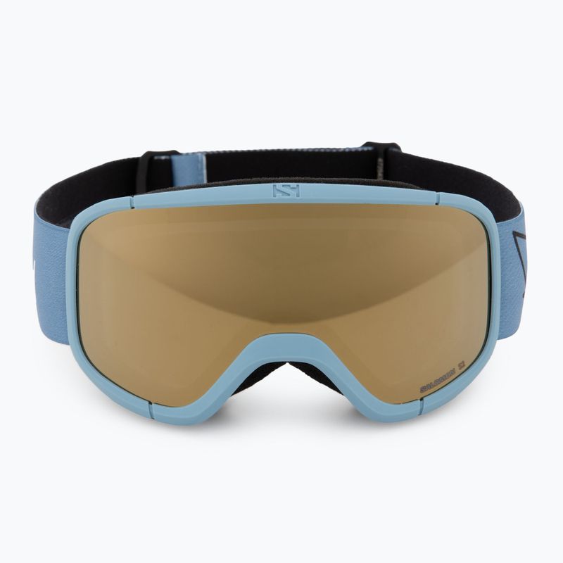 Salomon Rio Jr Kinder-Skibrille rauchblau/flashgold