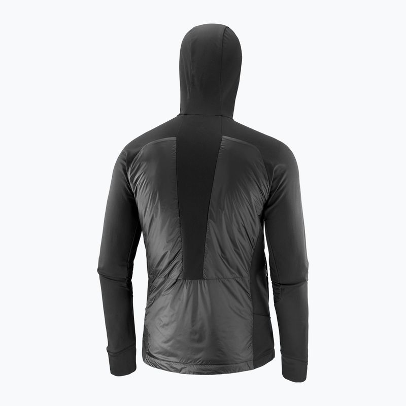 Salomon Elixir Hybrid Hoodie Herren Isolierte Jacke tiefschwarz 8