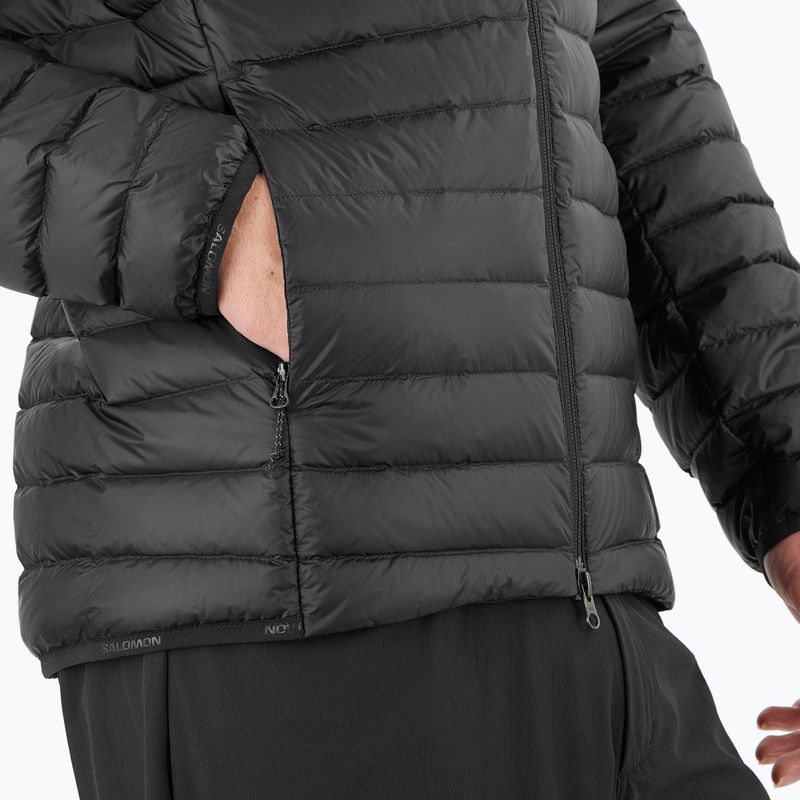 Herren Daunenjacke Salomon Elixir Micro Down Hoodie deep black 4