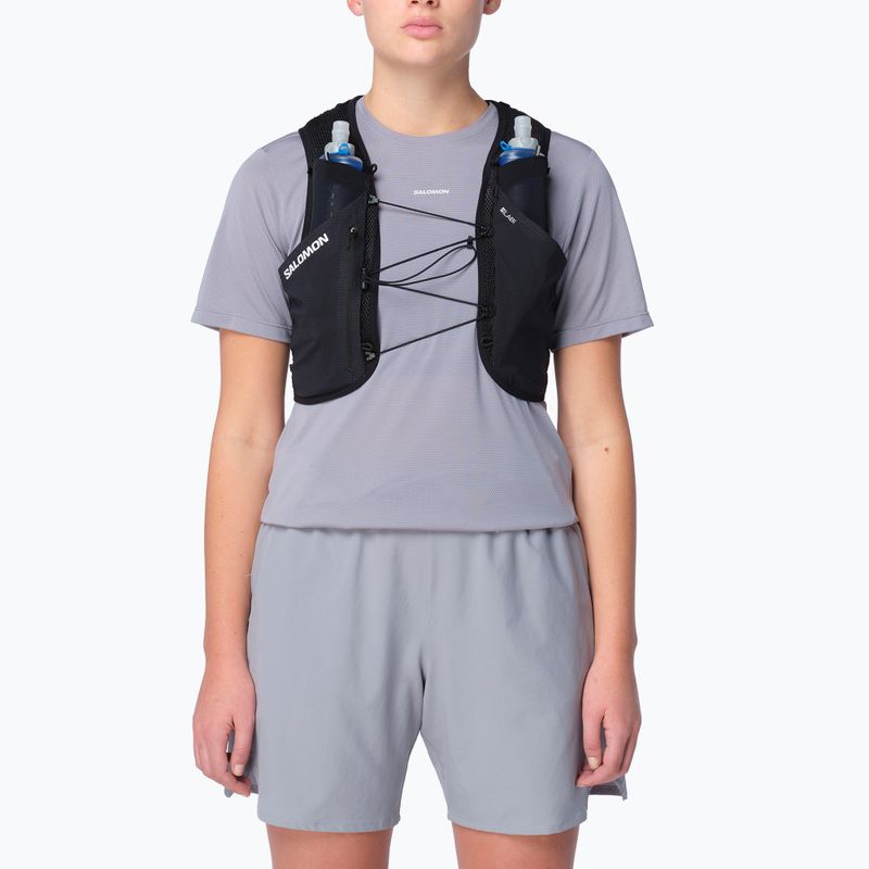 Laufweste Salomon S/Lab Pulsar with 3 Flasks black/white 6