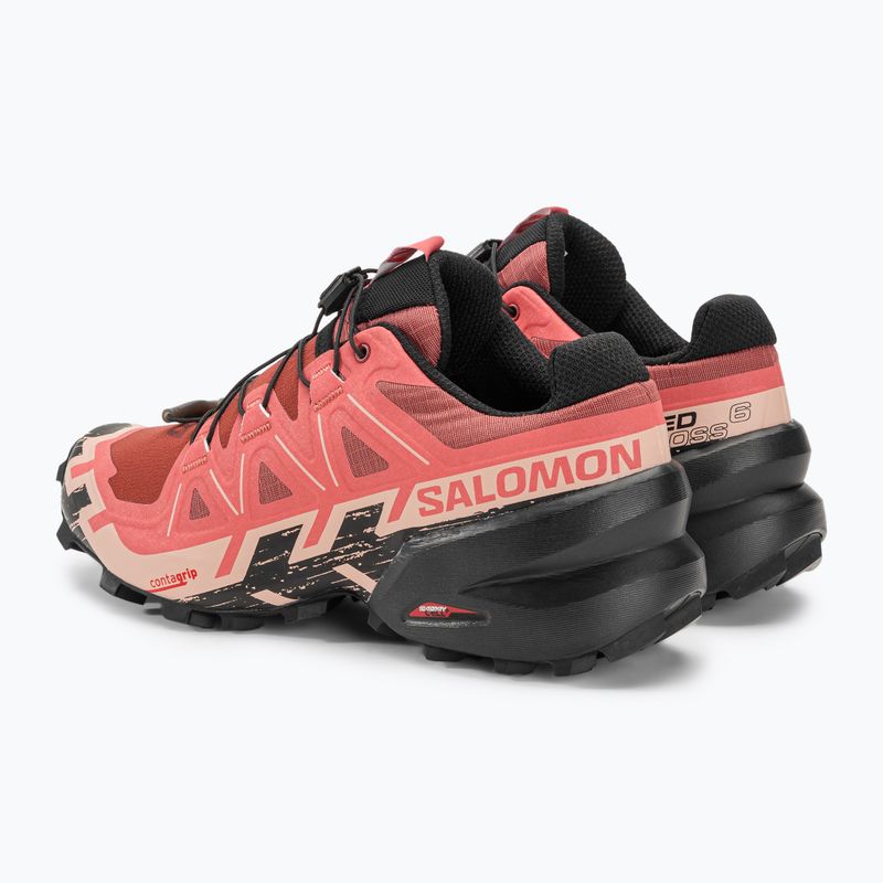 Salomon Speedcross 6 Damen Laufschuhe Rindsleder/schwarz/englisch Rose 6