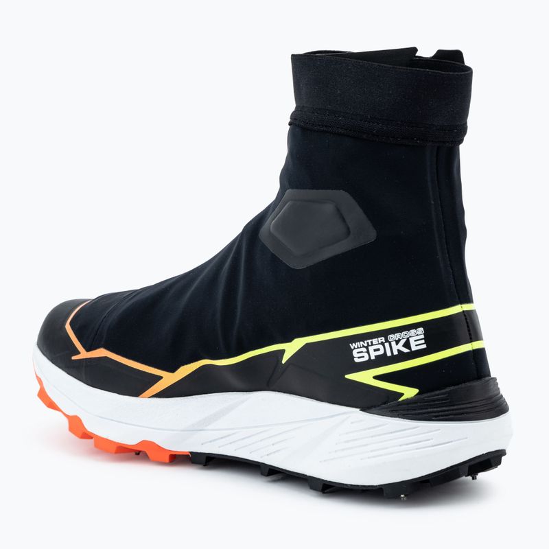 Salomon Herren Laufschuhe Winter Cross Spike schwarz/feurige Koralle/sicherheitsgelb 3