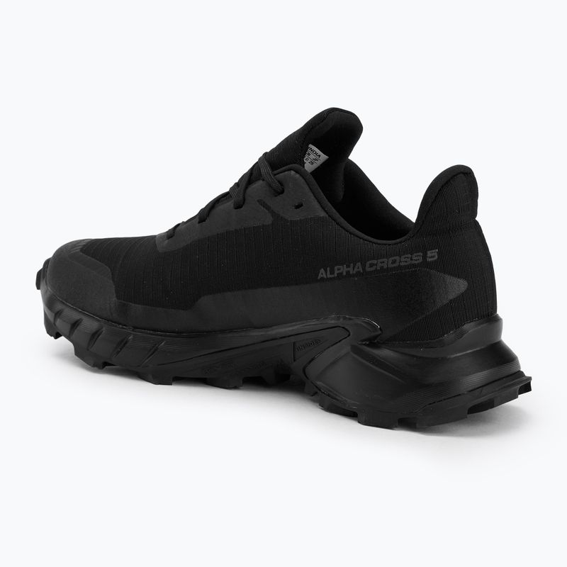 Laufschuhe Damen Salomon Alphacross 5 GTX black/black/ebony 3