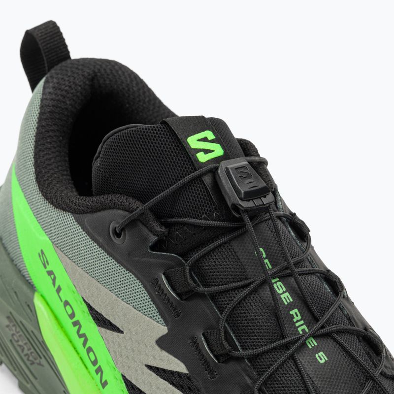 Herren Laufschuhe Salomon Sense Ride 5 schwarz/laurel wreath/green gecko 9