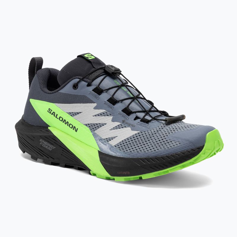 Salomon Sense Ride 5 GTX Herren Laufschuhe Feuerstein/schwarz/grüner Gecko