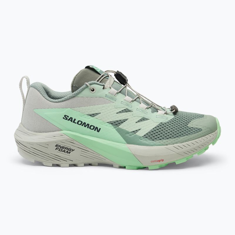 Damen Laufschuhe Salomon Sense Ride 5 lily pad/metal/green ash 2