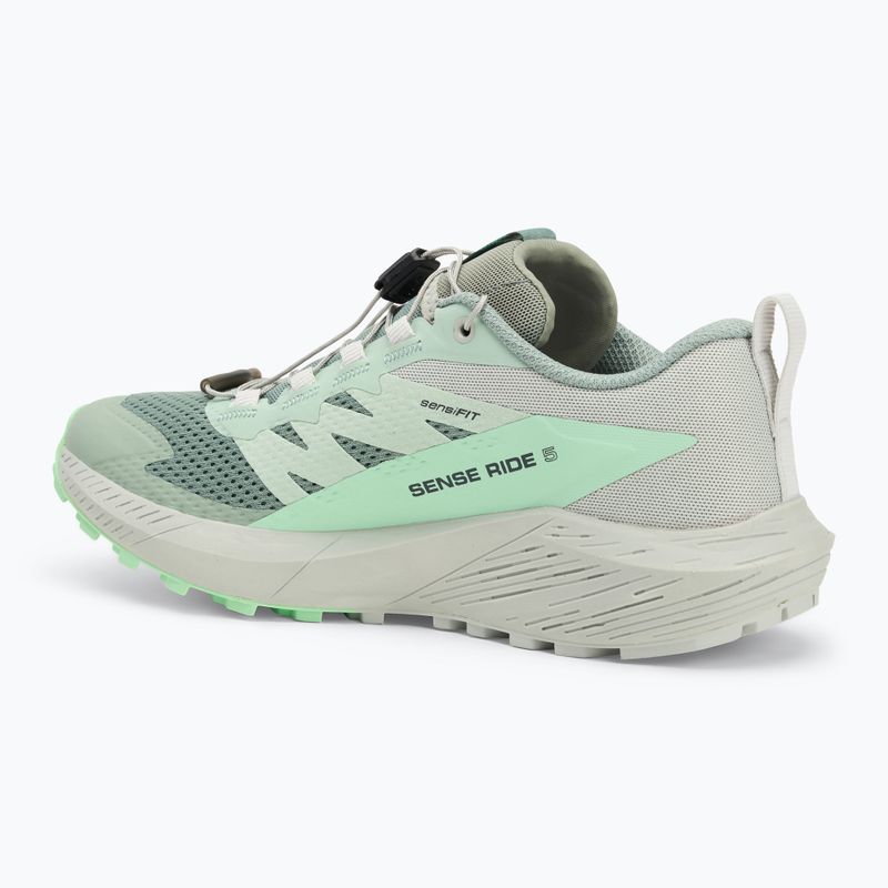 Damen Laufschuhe Salomon Sense Ride 5 lily pad/metal/green ash 3