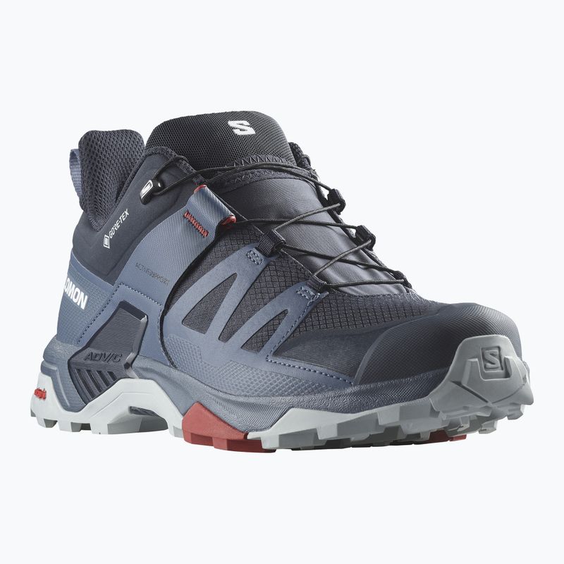 Schuhe Trekking Herren Salomon X Ultra 4 GTX carbon/bering sea/pearl blue 8