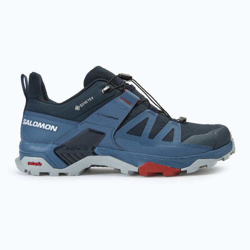 Schuhe Trekking Herren Salomon X Ultra 4 GTX carbon/bering sea/pearl blue 2