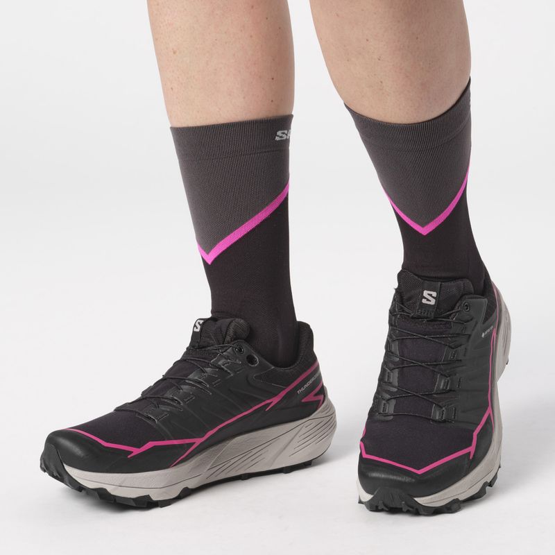 Laufschuhe Damen Salomon Thundercoss GTX black/black/pink 3