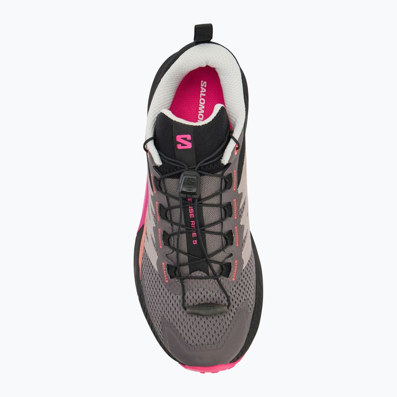 Damen Laufschuhe Salomon Sense Ride 5 Pflaume kitten/schwarz/pink glo 5