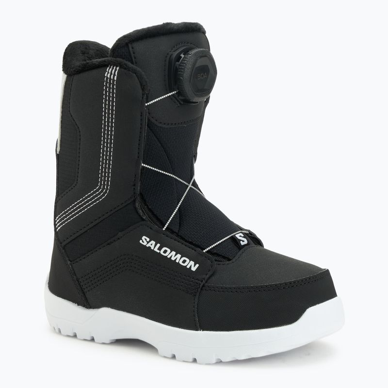 Kinder Snowboard-Boots Salomon Whipstar Boa Jr black/black/white
