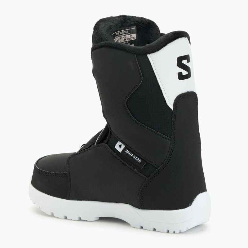 Kinder Snowboard-Boots Salomon Whipstar Boa Jr black/black/white 2