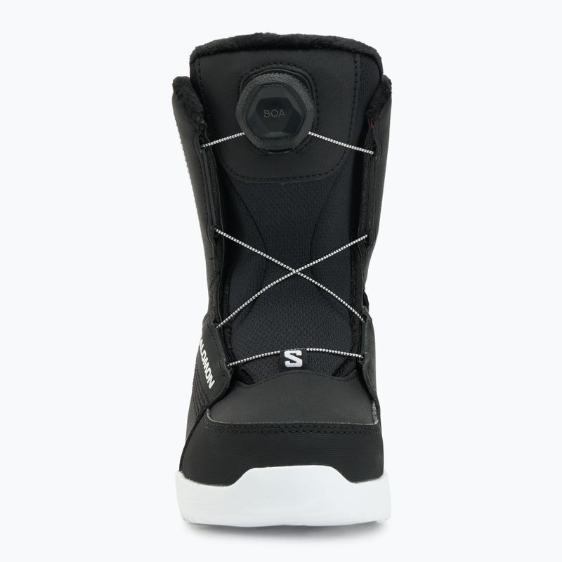 Kinder Snowboard-Boots Salomon Whipstar Boa Jr black/black/white 3